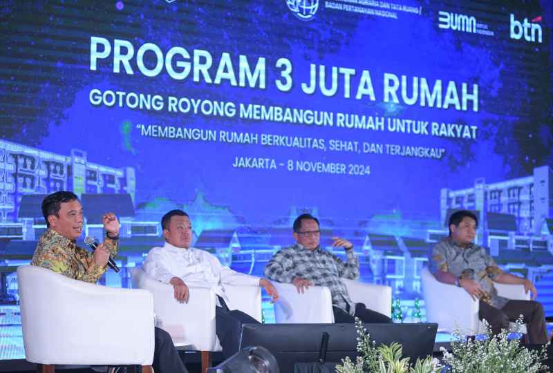 Bersama Tiga Menteri, Dirut BTN Paparkan Solusi Pencapaian Program 3 Juta Rumah Bersama Tiga Menteri, Dirut BTN Paparkan Solusi Pencapaian Program 3 Juta Rumah