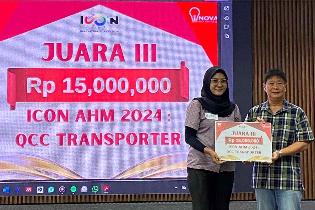 Lakukan Inovasi, PT Tristar Transindo Raih Award ICON AHM Lakukan Inovasi, PT Tristar Transindo Raih Award ICON AHM