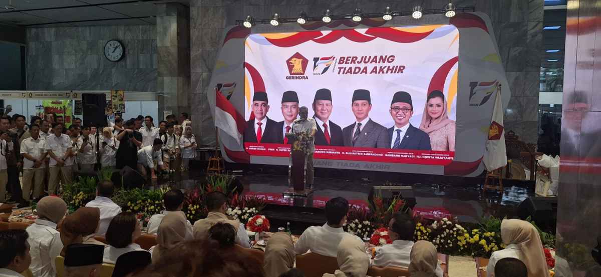 Sekjen Gerindra Bersyukur, HUT Ke-17 Tahun Gerindra Sukses Tempatkan Prabowo Subianto Jadi Presiden RI Sekjen Gerindra Bersyukur, HUT Ke-17 Tahun Gerindra Sukses Tempatkan Prabowo Subianto Jadi Presiden RI