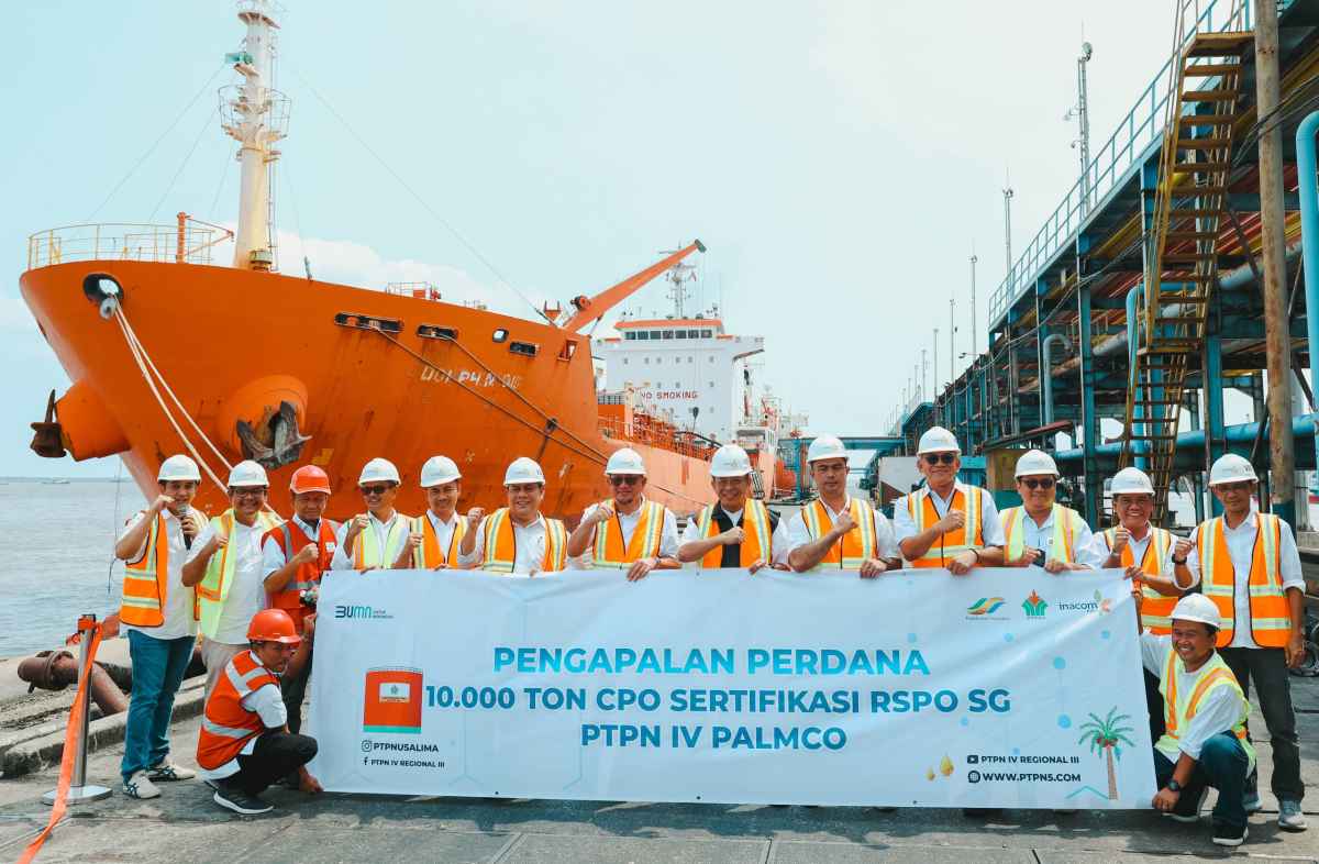 Ekspor 10.000 Ton CPO ke Eropa, PTPN IV Berpotensi Sumbang USD9 Juta Devisa Negara Ekspor 10.000 Ton CPO ke Eropa, PTPN IV Berpotensi Sumbang USD9 Juta Devisa Negara