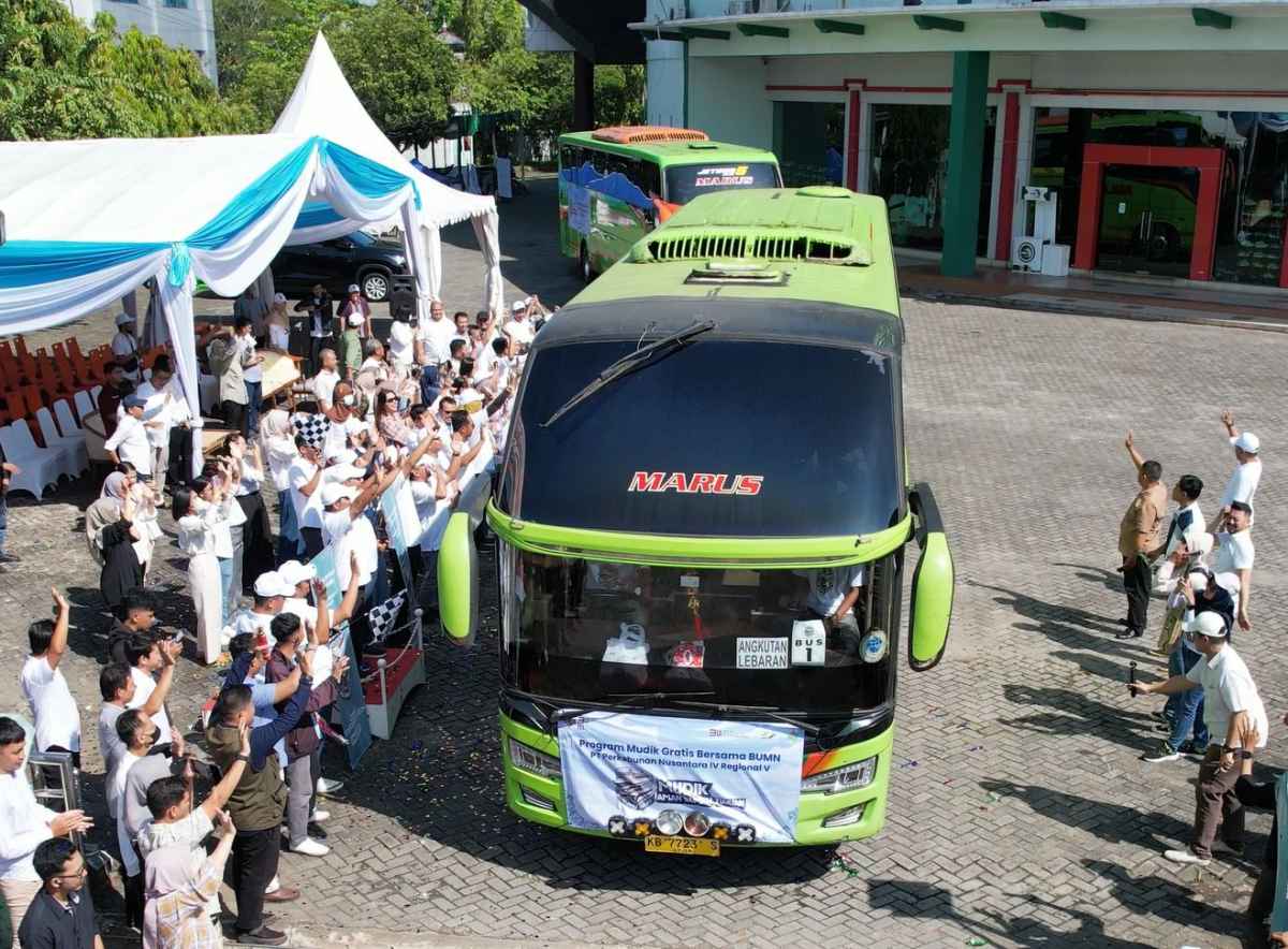 Mudik Gratis, PTPN IV PalmCo Lepas 1.020 Pemudik ke Kampung Halaman