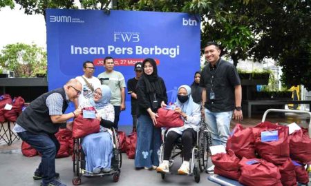 BTN dan Insan Pers Bagi 600 Sembako untuk Masyarakat