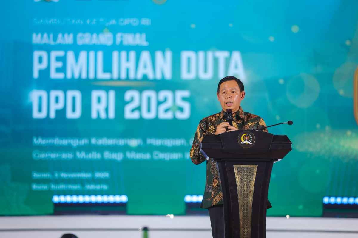 Grand Final Duta DPD RI 2025, Sultan: Jadi Jembatan Aspirasi Daerah Lewat Generasi Muda