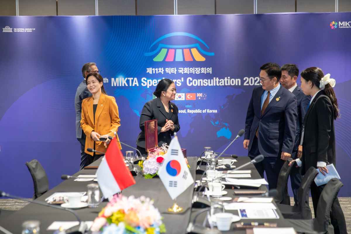 Hadiri Forum Parlemen Negara Middle Power, Puan Bicara Soal Peacebuilding Termasuk di Palestina dan Sudan Hadiri Forum Parlemen Negara Middle Power, Puan Bicara Soal Peacebuilding Termasuk di Palestina dan Sudan