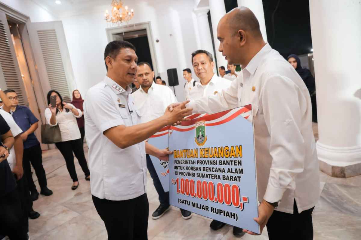 Pemprov Banten Bantu Rp3 Miliar untuk Sumbar, Sumut, dan Aceh