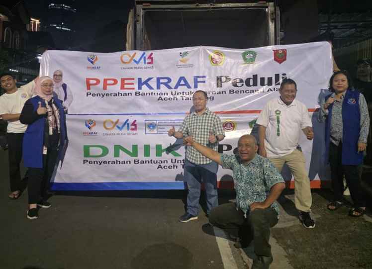 Gandeng PKKM, PNKT, PPEKRAF, DNIKS Kembali Salurkan Bantuan Untuk Masyarakat Aceh dan Sekitarnya