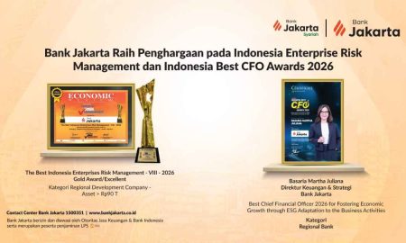 Bank Jakarta Sabet Penghargaan Pada IERMA dan Indonesia Best CFO Awards 2026