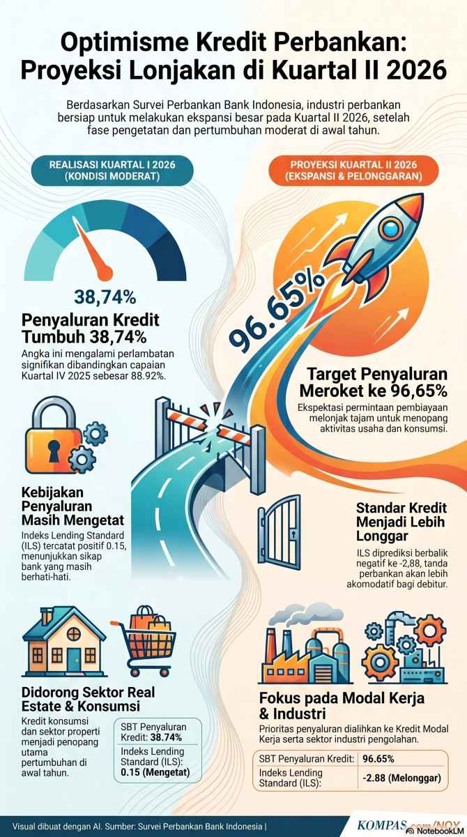 NEXT Indonesia Center: Kredit Perbankan Bergeser ke Sektor Produktif, Konstruksi Jadi Primadona Pembiayaan